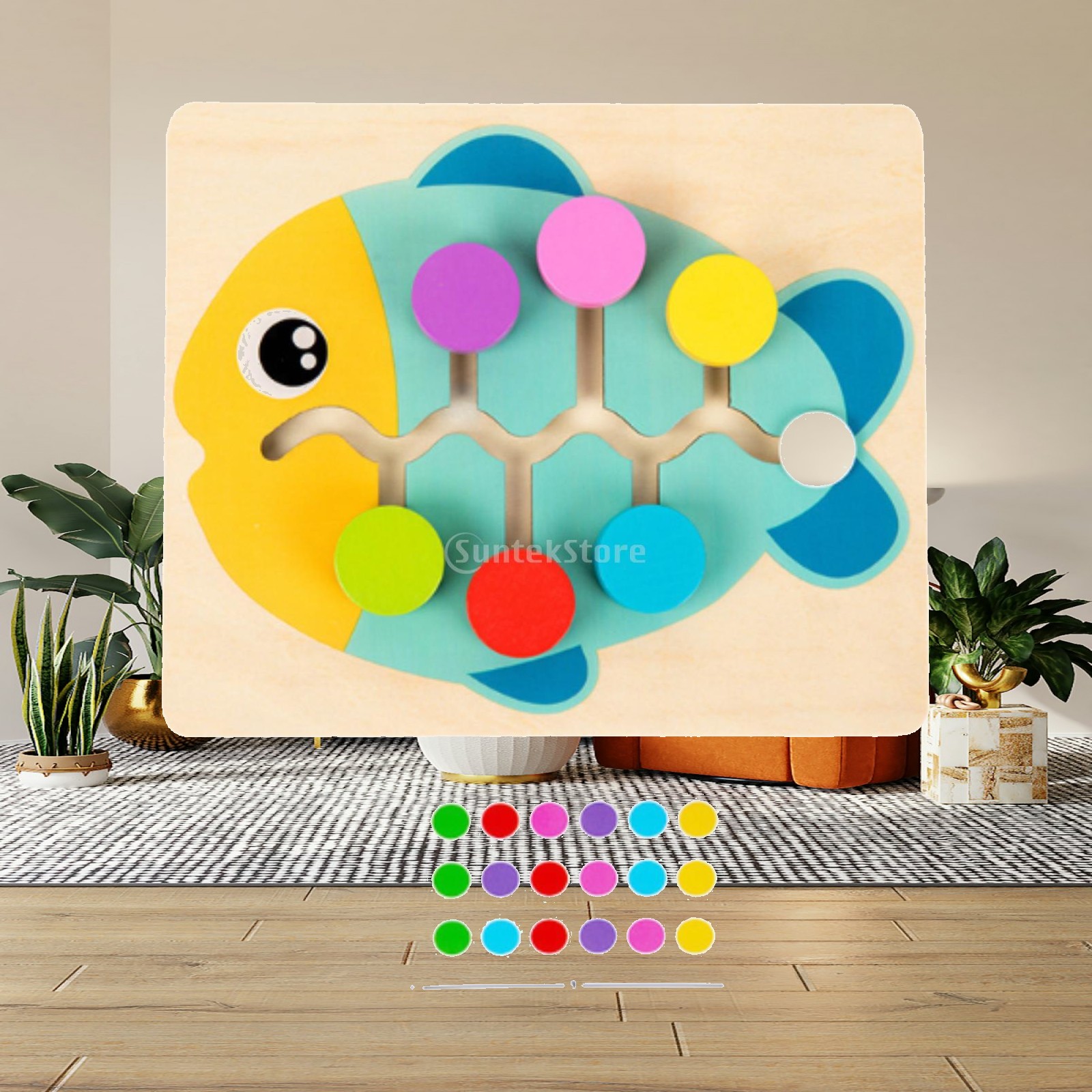 Strategy Board Game - Puzzle coulissant en bois à motifs