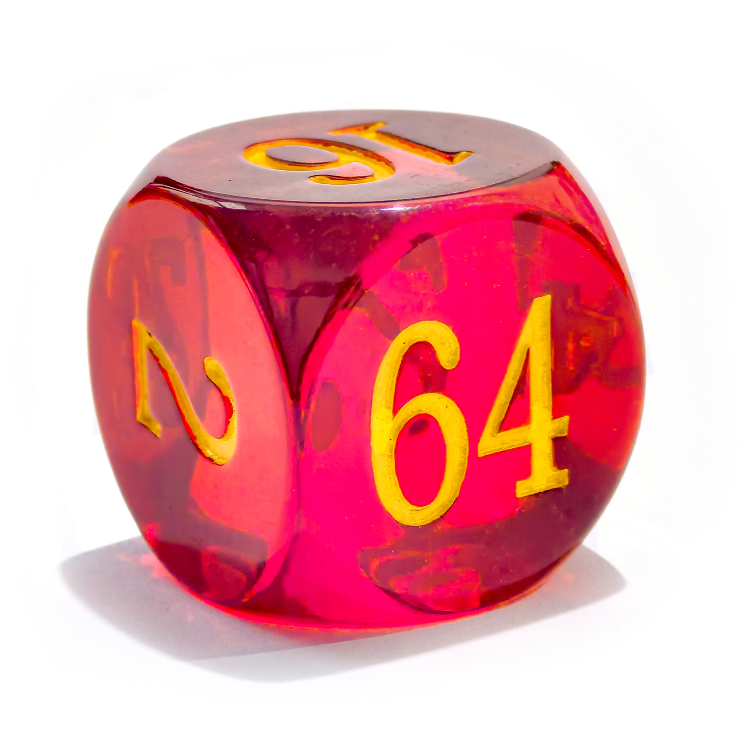 Strategy Board Game - Grands dés translucides de Cube de
